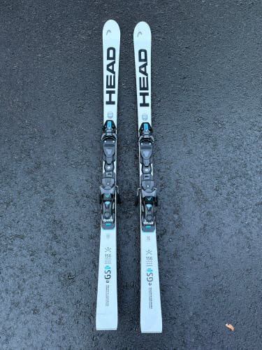 Unisex 2025 HEAD WC Rebels e-GS 156 cm Racing Skis With Bindings (Used)