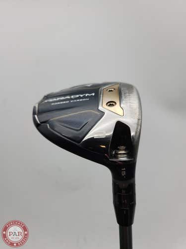 2023 CALLAWAY PARADYM 3 WOOD 15* STIFF HZRDUS GEN 4 SILVER 60G GOOD