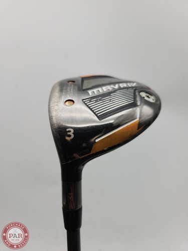 LEFTY 2020 CALLAWAY MAVRIK 3 WOOD 15* REG EVENFLOW RIPTIDE 60G GOOD