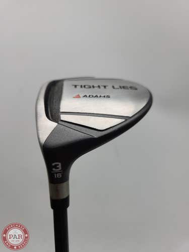 LEFTY ADAMS TIGHT LIES 3 WOOD 16* STIFF ALDILA SYNERGY 50 GOOD