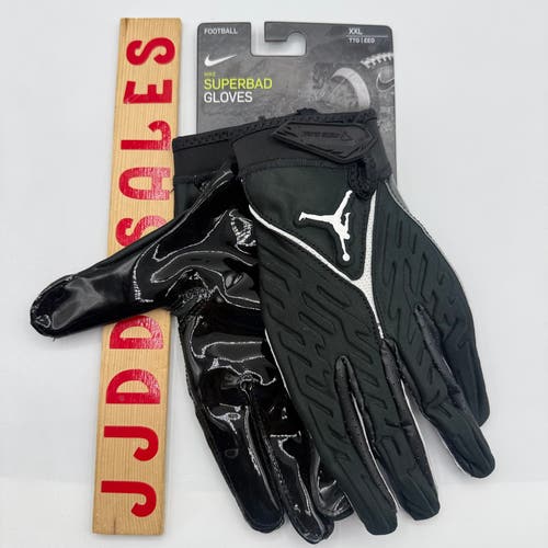 Nike Air Jordan Superbad 6.0 Football Gloves Black White DX4476-091 Size 2XL NWT
New With Tags
