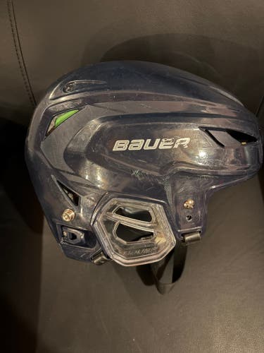 Bauer Hyperlite Hockey Helmet Small/Medium Navy Used