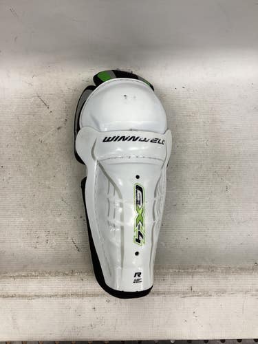 Used WinnWell GX-4 SHIN PADS Junior Shin Guards White 10" 11851-S000052003