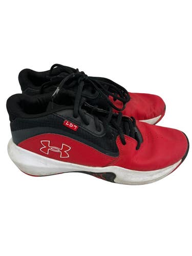 Used Under Armour LOCKDOWN Basketball Shoes M Red Senior 8.5 11692-S000157005