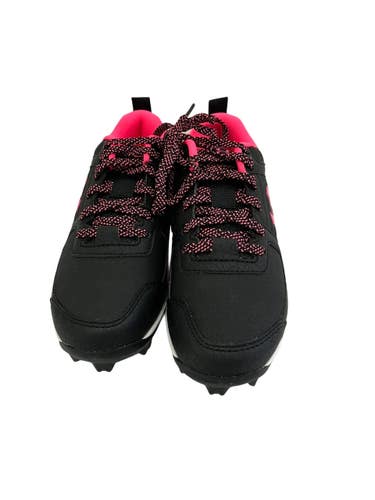 Used Under Armour LEADOFF BB/SB Cleats Black And Pink Youth 13.0 11692-S000157076