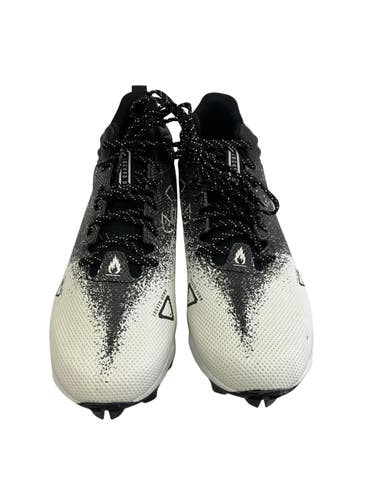 Used Under Armour SPOTLIGHT FRANCHISE Adult FB Cleats Black And White Senior 10.5 11692-S000157088