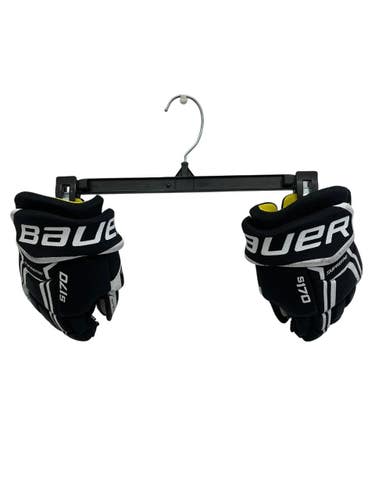 Used Bauer SUPREME S170 Youth Gloves Black 8" 11692-S000157085