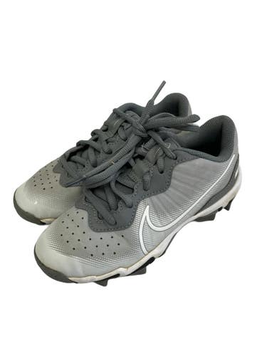 Used Nike ALPHA HUARACHE 4 KEYSTONE BB/SB Cleats Grey Junior 02 11692-S000157123