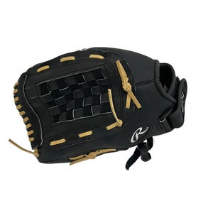 Used Rawlings RSB LH Throw Fastpitch Gloves Black 13" 11692-S000157108