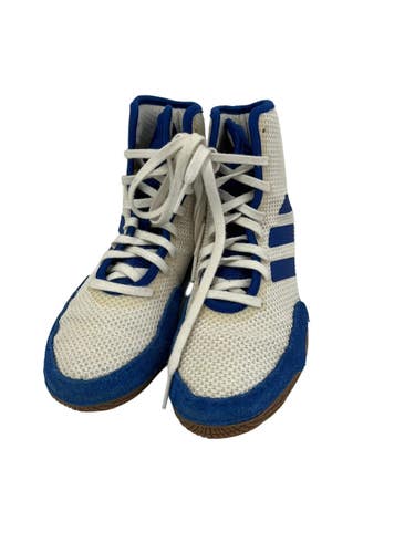 Used Adidas TECH FALL Wrestling Shoes White Junior 04 11692-S000157126