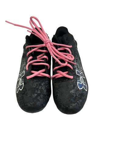 Used Under Armour BLUR SMOKE Jr FB Cleats Black Junior 03.5 11692-S000157132