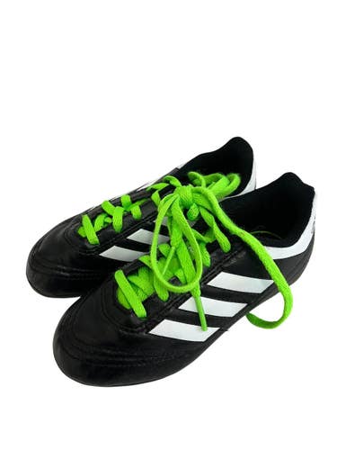 Used Adidas GOLETTO Soccer Cleats Black And Optic Yellow Youth 11.0 11692-S000157213