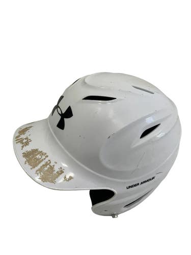 Used Under Armour UABH100 Batting Helmet No Mask White One Size 11692-S000157233