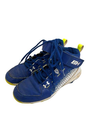 Used Under Armour HARPER BB/SB Cleats Royal Blue Junior 03.5 11692-S000157234