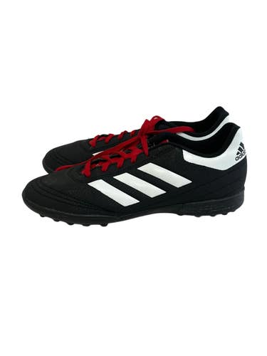 Used Adidas GOLETTO Soccer Turf Shoes Black And Red Senior 6.5 11692-S000157304