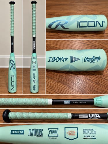 2026 Rawlings Icon Composite USABat Certified Bat (-12) 16 oz 28" (Used)