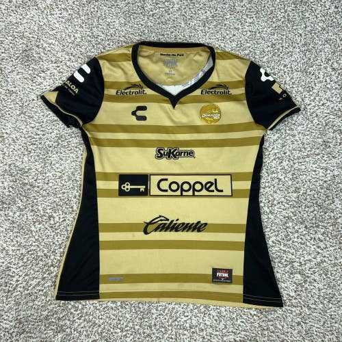 Dorados Sinaloa Jersey Womens Large Gold Soccer Charly Herrera 13 Liga MX Futbol