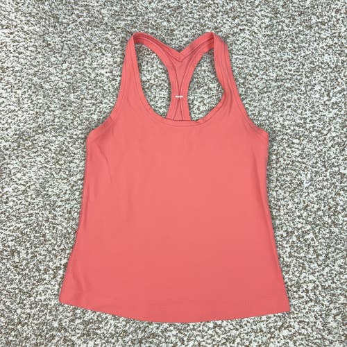 Lululemon Tank Top Womens Small Pink Cool Racerback Yoga Gym Workout Athletic