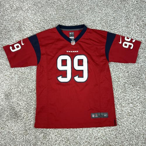 Houston Texans Jersey Boys Large Red NFL Football Nike JJ Watt 99 Sport Logo