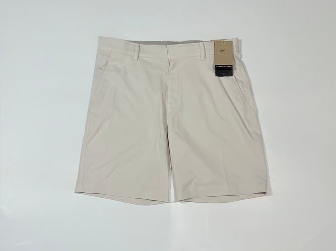 Size 32 Men's Nike Shorts (New) Nike Tour 8" Golf Chino Shorts FD5721-104 Light Orewood/Brown khaki