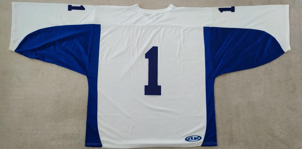 AK- H7100-207 Hockey Team Set - 15 Jerseys - White/Royal - New