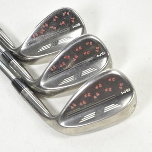 Titleist Vokey SM9 Brushed Steel 50*, 54*, 58* Wedge Set Rifle 6.0 Steel #220358