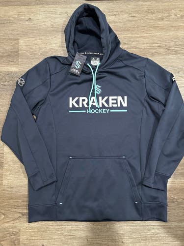 Joey Daccord Player Worn/Issued Seattle Kraken Authentic Pro Locker Room Hoodie, XL