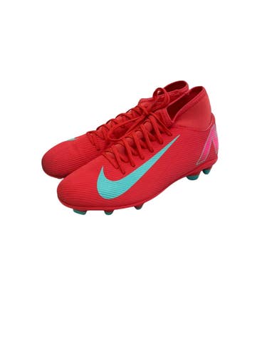 Used Nike SUPERFLY 10 CLUB Soccer Cleats Pink Senior 7.5 11692-S000155576