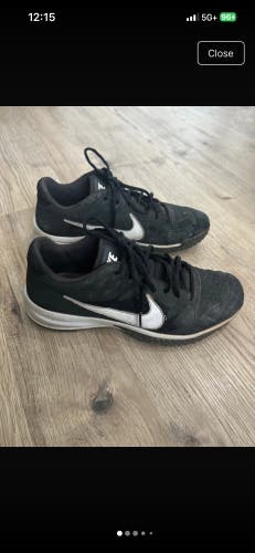 Black Men's Size M 10.0 (W 11.0) Adult Nike Low Top Turf Cleats (Used)