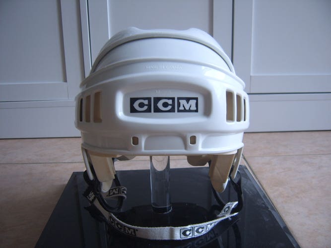 Excellent Vintage Condition CCM HT2 Hockey Helmet sz Medium - Large White