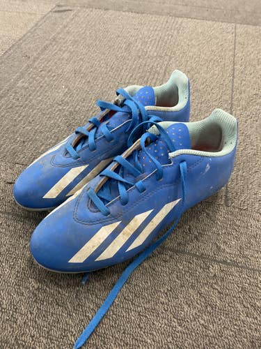 Used Adidas CRAZYFAST Soccer Cleats Royal Blue Junior 04 11614-S000244191