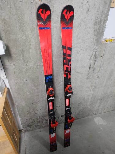 Rossignol 143 cm Hero Athlete GS Pro Skis With Bindings (Used)