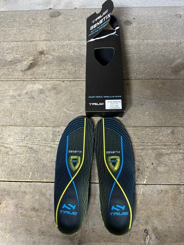 True Genetix Hockey Skate Insole Black Blue Ice Hockey Skate 5-7.75 Lo Mid Arch