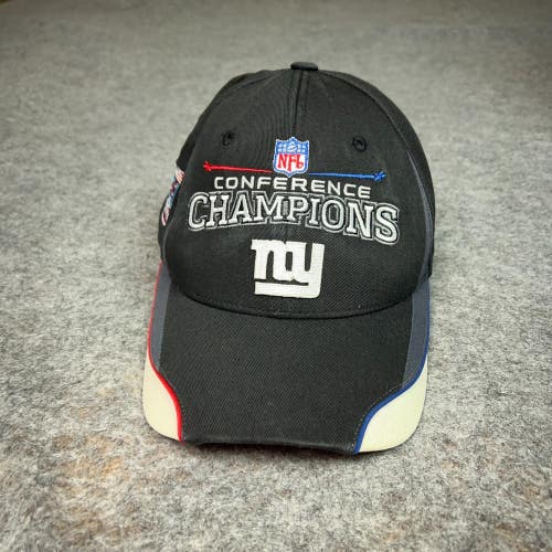 New York Giants Mens Hat Cap Black White Adjustable Super Bowl XLII Reebok NFL