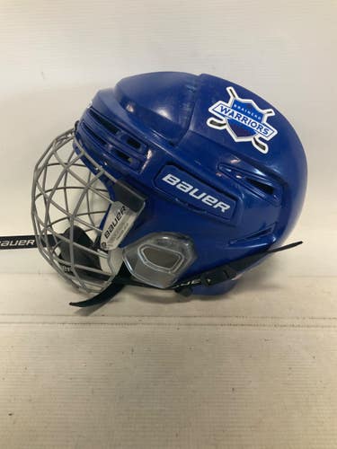 Used Bauer REACT 75 EXPIERD Hockey Helmet Only Royal Blue SM 11823-S000041864