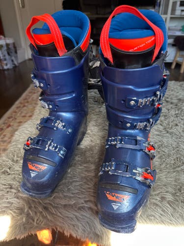 Size 24.5 Unisex Lange RS 110 flex Racing Ski Boots Medium Flex (Used)