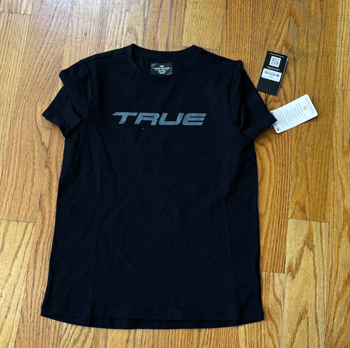 True Hockey Black T- Shirt (New) Youth Large