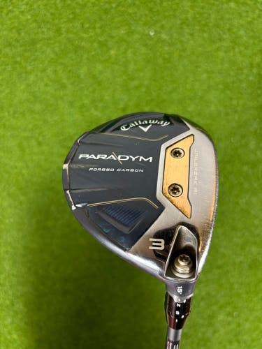 Men's 2023 Callaway Paradym Right Handed Fairway Wood Extra Stiff Flex 3 Wood (Used)