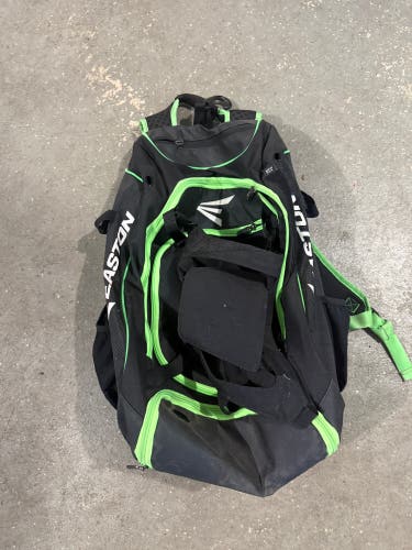 Easton baseball backpack (black with green trim)