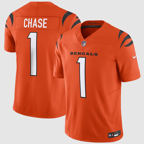 Ja'Marr Chase Cincinnati Bengals Nike Vapor F.U.S.E. Limited Jersey - Orange 2XL