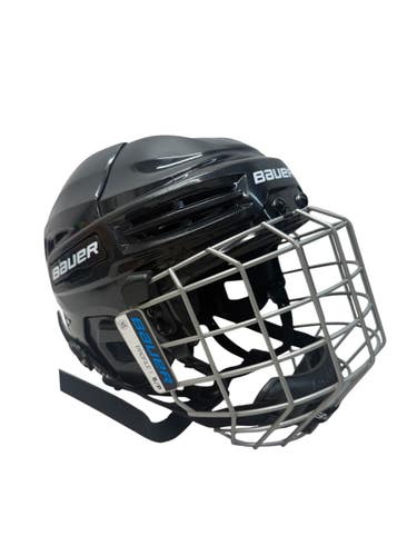 Used Bauer IMS 5.0 Helmet Cage Combo Black SM 11835-S000212477