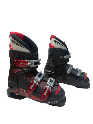 Used Roces 6 N 1 IDEA SKI BOOTS Boys DH Ski Boot Black 235 MP - J05.5 - W06.5 11835-S000212542