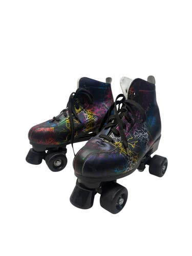 Used QUAD SKATE 7-8 Senior Roller Quad Skates Black Senior 8 11835-S000212541