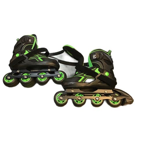 Used Junior Rec Fitness Skates Black Adjustable 11730-S000073844