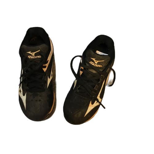 Used Mizuno 320507.9000 BB/SB Cleats Black Youth 13.0 11730-S000073889