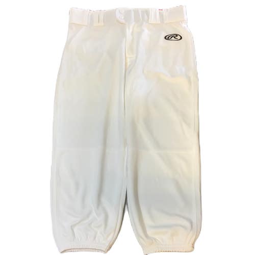 Used Rawlings LNCHKP Baseball / Softball Pant Mens White Small 11730-S000073476