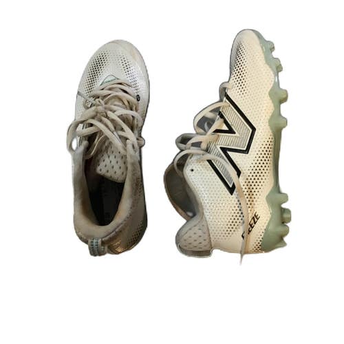 Used New Balance FREEZJW5 LAX Cleats Boys White Junior 04.5 11730-S000073590