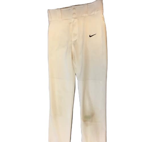 Used Nike 615283-100 Baseball / Softball Pant Mens White Medium 11730-S000073606