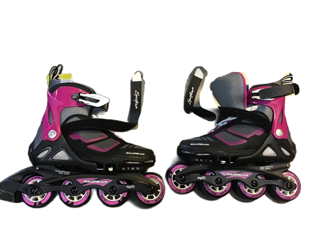 Used Rollerblade SPITFIRE XT G Senior Rec Fitness Skates Purple Adjustable 11730-S000073685