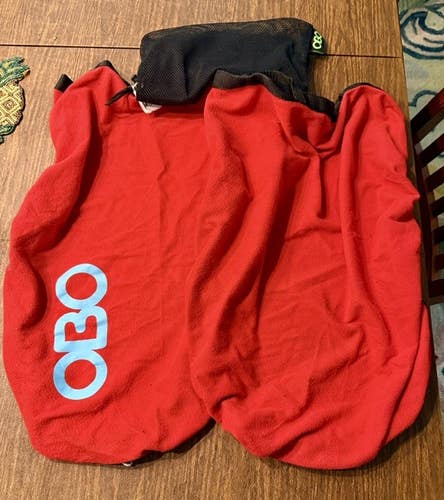 OBO Slippa Indoor Legguard Covers - Red - Size M/L - Gently Used